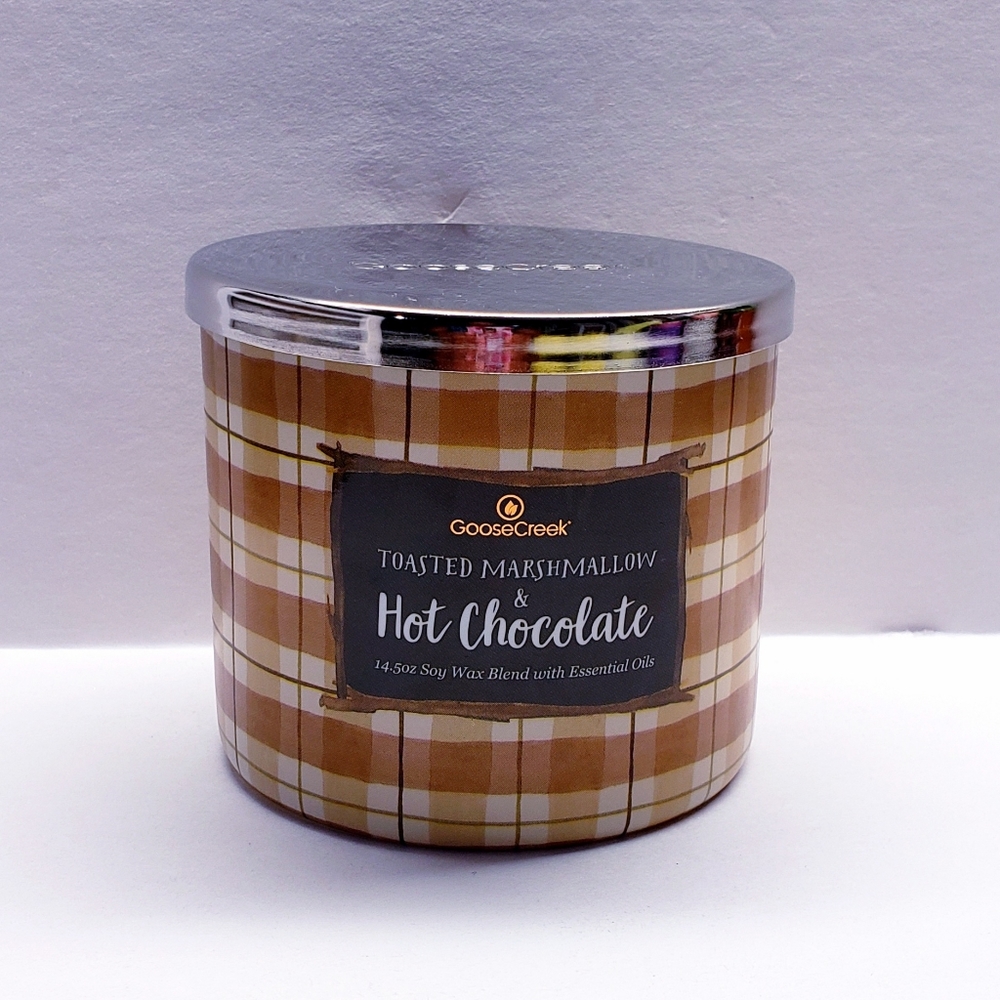 Goose Creek TOASTED MARSHMALLOW & HOT CHOCOLATE Large 3-Wick Candle, 14.5 oz